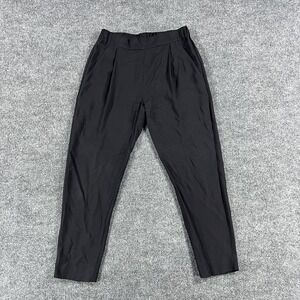 AllSaints Pants Womens 0 Black Crepe Harem Tapered Leg Elastic Waist Pull On